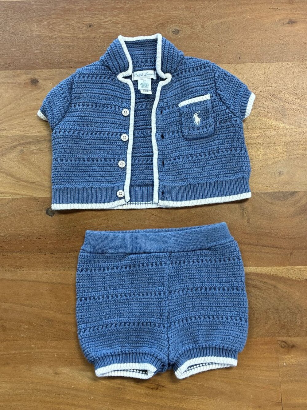 Ralph Lauren- Short Sleeve Sweater & Shorts Set